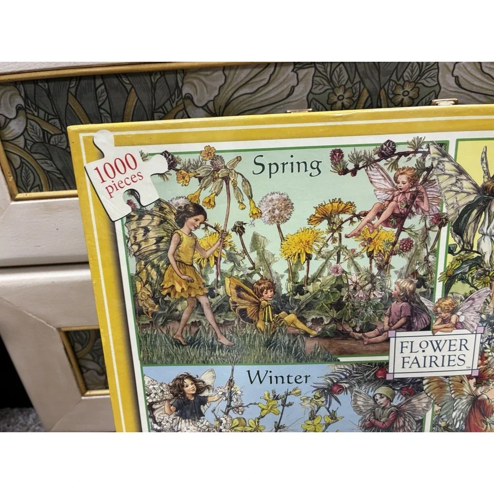 Set Of 3 Vintage Sealed Flower Fairies Jigsaw‎ Puzzles By Cicely Mary Barker